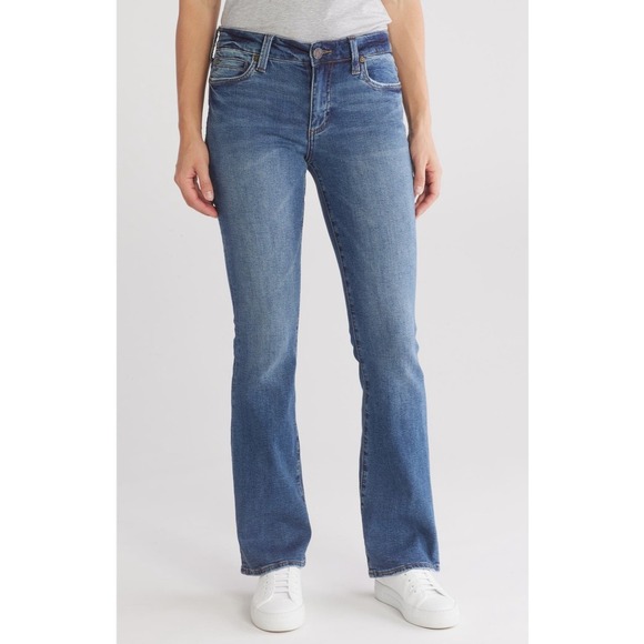 Kut from the Kloth Nicole Medium Wash Bootcut Jeans, Size 4 - Picture 1 of 10
